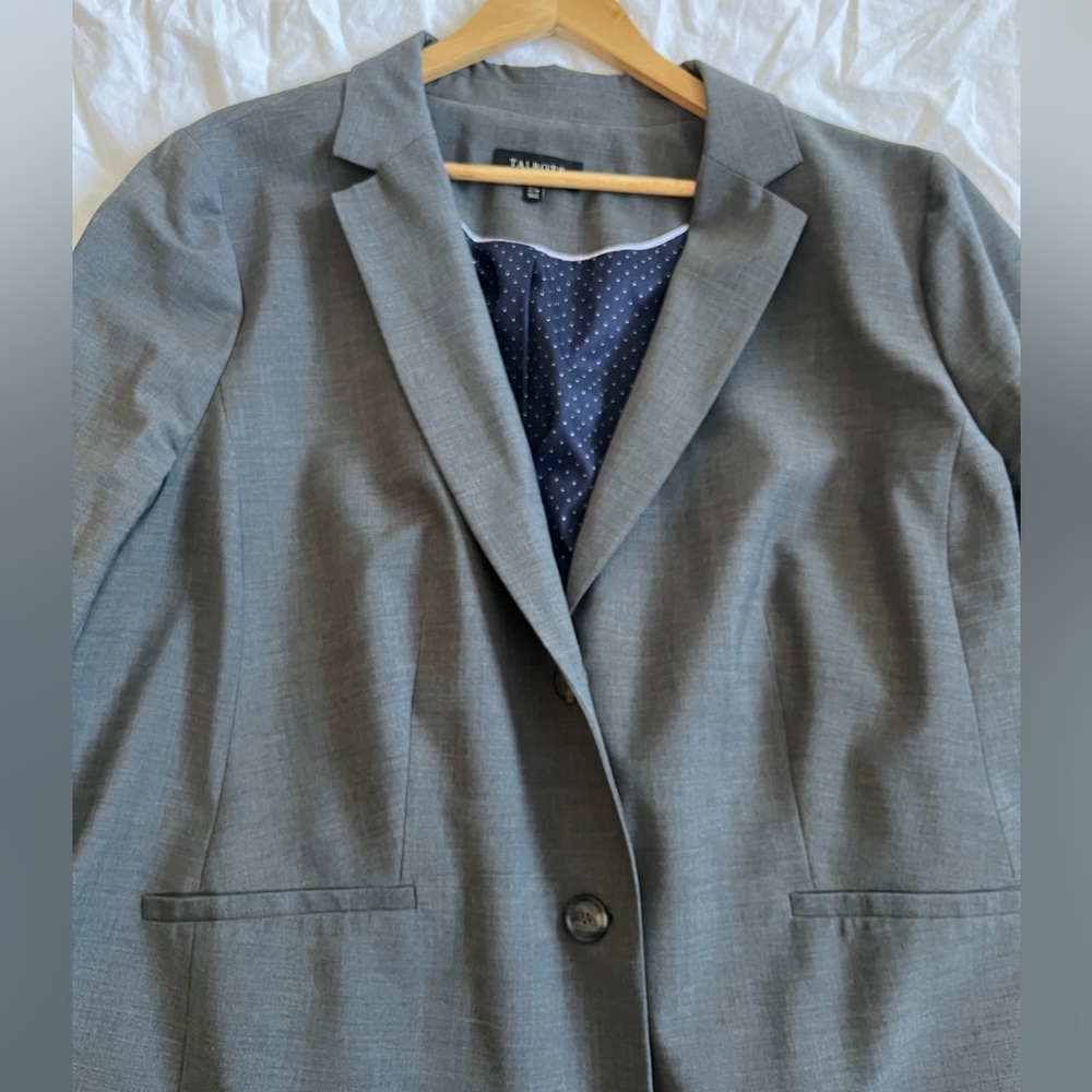 Talbots size 22w grey suit jacket